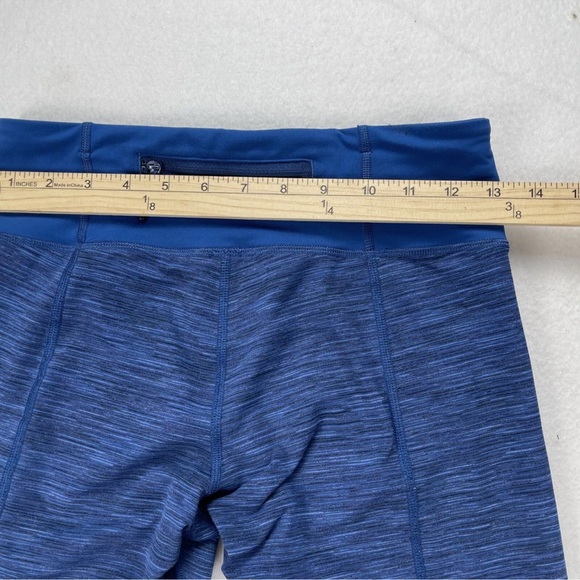 Lululemon Run: For Your Life Crop Wee Are From Space Limitless Blue Black size 6 - Picture 9 of 14